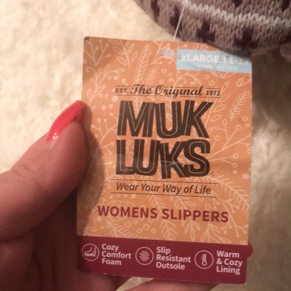 NWT MUK LUKS Slippers XL - Picture 5 of 6